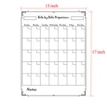 High Quality Custom Monthly Planner Whiteboard Magnetic Dry Erase Calendar for Fridge