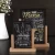 Import High quality double sided erasable mini blackboard desk wooden display card from China