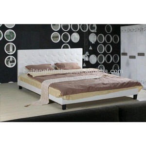 High quality Modern modern design  Linen Fabric Wholesale Upholstered Bed for bedroom