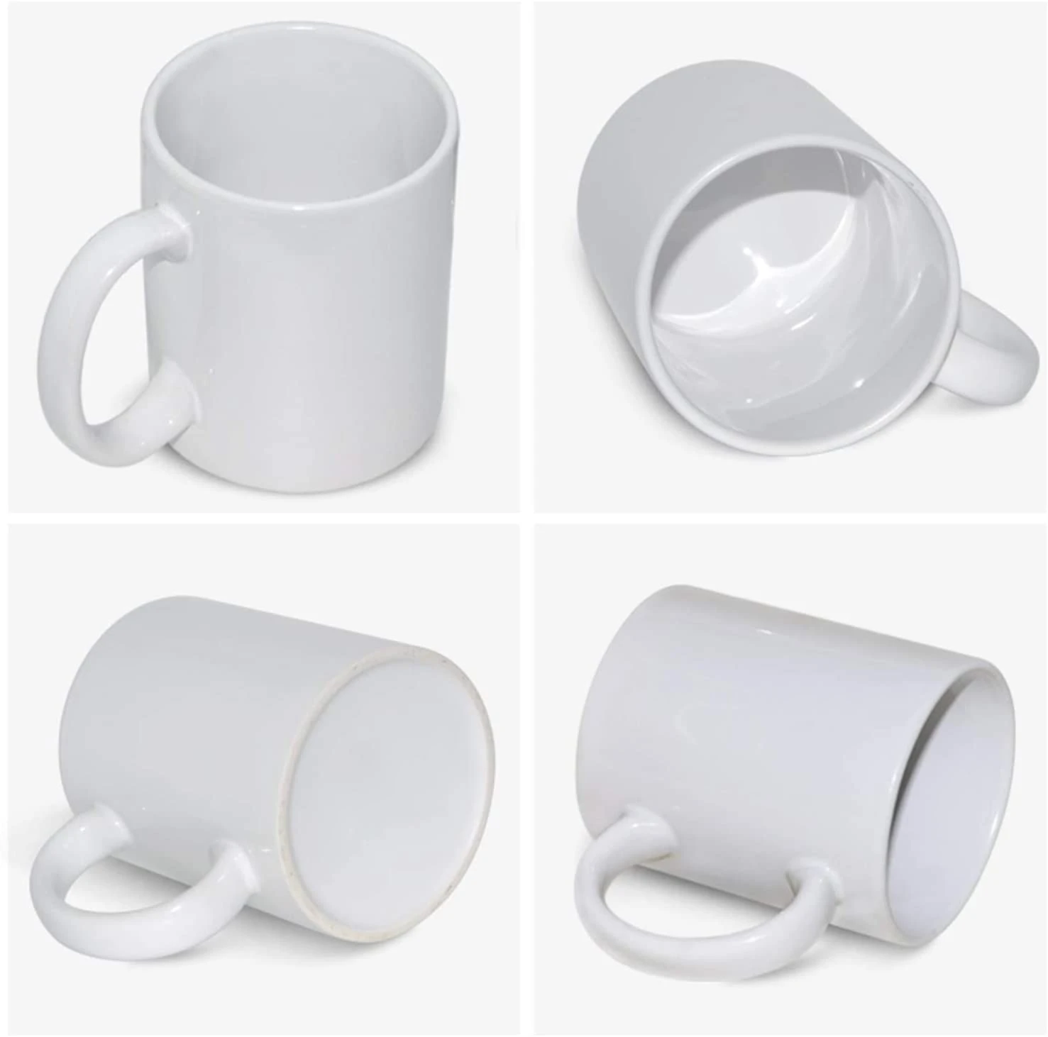 High Quality Plain Bulk Solid Color 11oz Cheap Price White Ceramic Coffee Mug