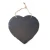 Import High-quality slate heart-shaped coaster tableware potholder with holes for hanging decorations from China