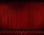 High quality Velvet fabric Fire Retardant background theater curtain
