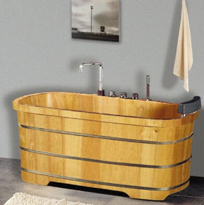 High Standard Excellent Wooden Soaking Barrel Bathing Oak Wood Bathtub