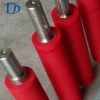 High tensile strength natural polyurethane solid pressure rubber roller