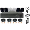 HOFO Professional AHD Outdoor bullet and dome 1080P analog Camera Security CCTV System With 4ch POE NVR CCTV Kit