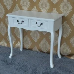 Home furniture wood white hallway mirror modern console table