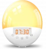 Homeplus Sunrise Simulation 18 LED RGB Wake Up Light 6 Natural Sound Voice Alarm Clock Night Light FM Radio Wake Up Light