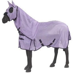 Hooded horse fly mesh rug