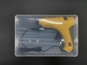 Hot Glue Gun Kit with  12 Pcs Glue Sticks, Portable case for Quick Repair sealing use , Christmas Decoration/Gift 100W