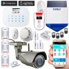 Hot Kerui G19 wireless GSM intelligent home security alarm with IP camera system