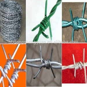 Hot Sale 50kg/roll Galvanized Barbed Iron Wire for Fencing/12 Gauge Barbed Wire Per Meter Length