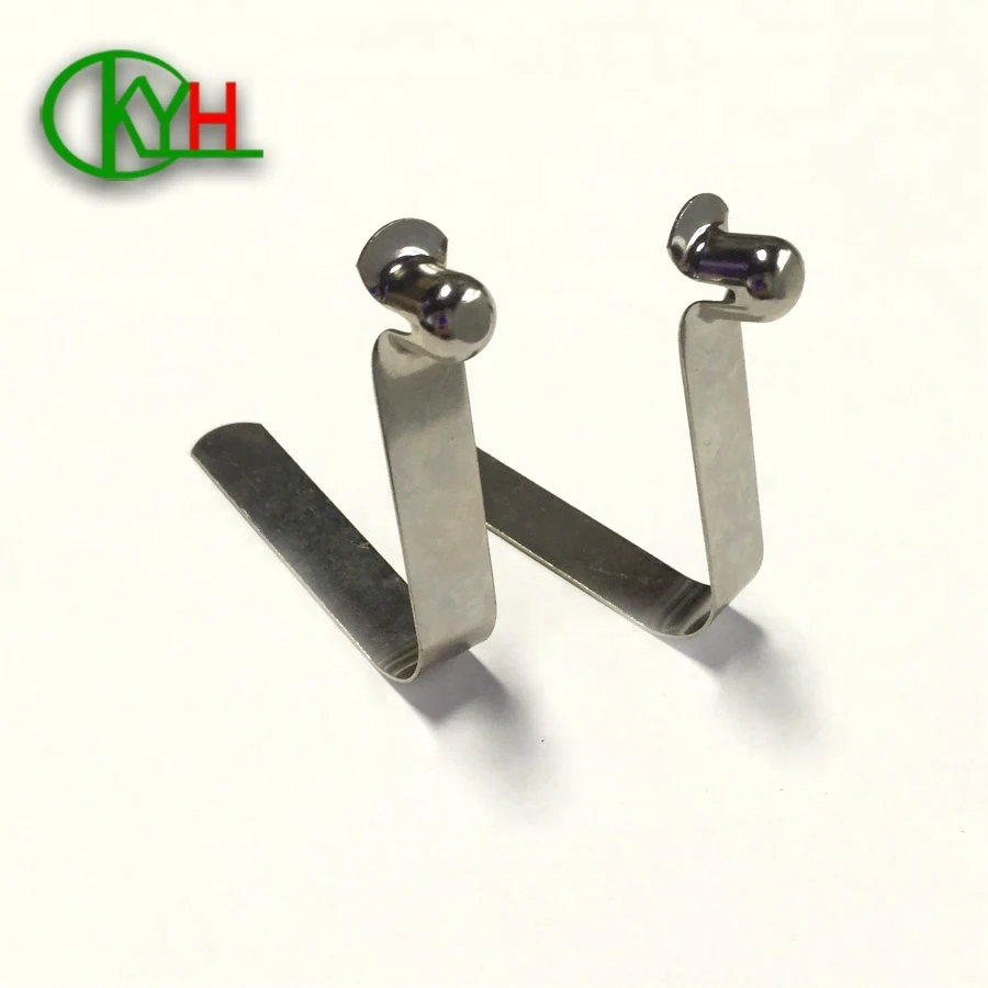 Hot Sale Custom Stainless Steel Touch Button Spring Clip V Shaped Clip