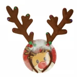 Hot Sale Fashion Girl Gift Cartoon Christmas Ornament Headband Party Reindeer Antler Hair Band Christmas