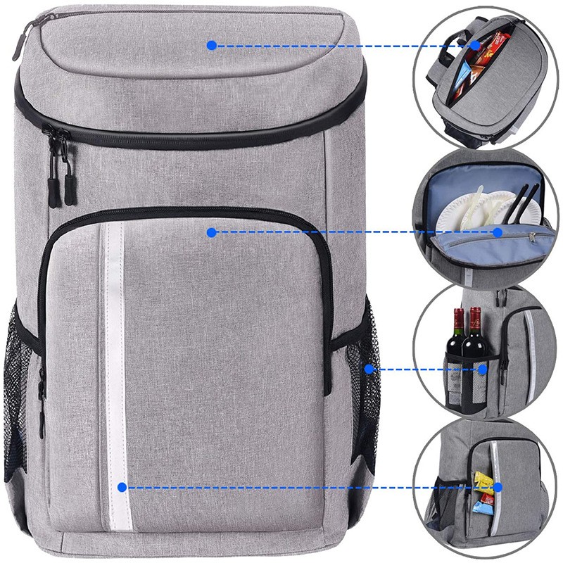 Hot sale high quality large insulated lunch food picnic backpack cooler bag