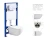 Import Hot sale KD-T025A wall-hung intelligent smart sensor woman bidet toilets wc from China