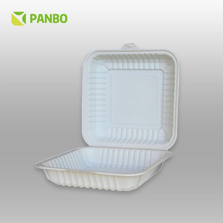 Hot sale Microwave -10~100c factory direct Biodegradable food packing boxs Corn Starch