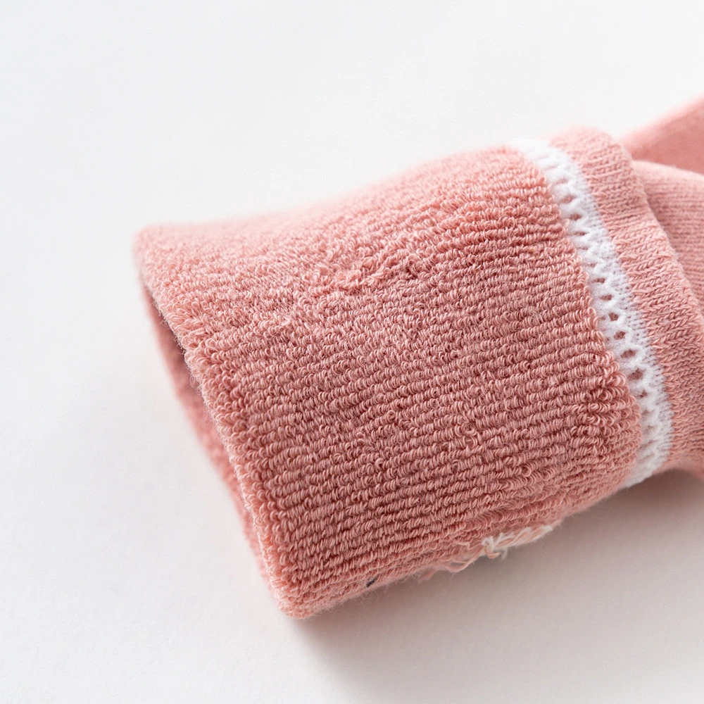 Hot Sale Soft Winter Warm Crew Height Cute Animal Shape Anti Slip 3D New Born Baby Socks