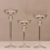 Hot Sale Tea Light Candle Holders Clear Empty Crystal Glass Wedding Candle Holder