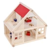 Hot sale wooden doll house with furniture the simulation scene educational toys for kids