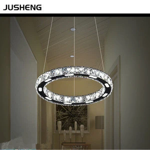 Hot Sell Modern Crystal LED Round Circle Chandelier Pendant Lights For Home Hotel Restaurant Hanging lights