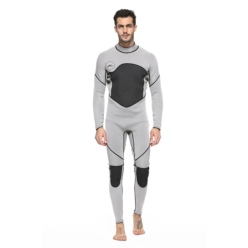 Hot selling 3MM Drysuits one-piece warm diving fabric 90% rubber 0% nylon Adult men&#x27;s wetsuits