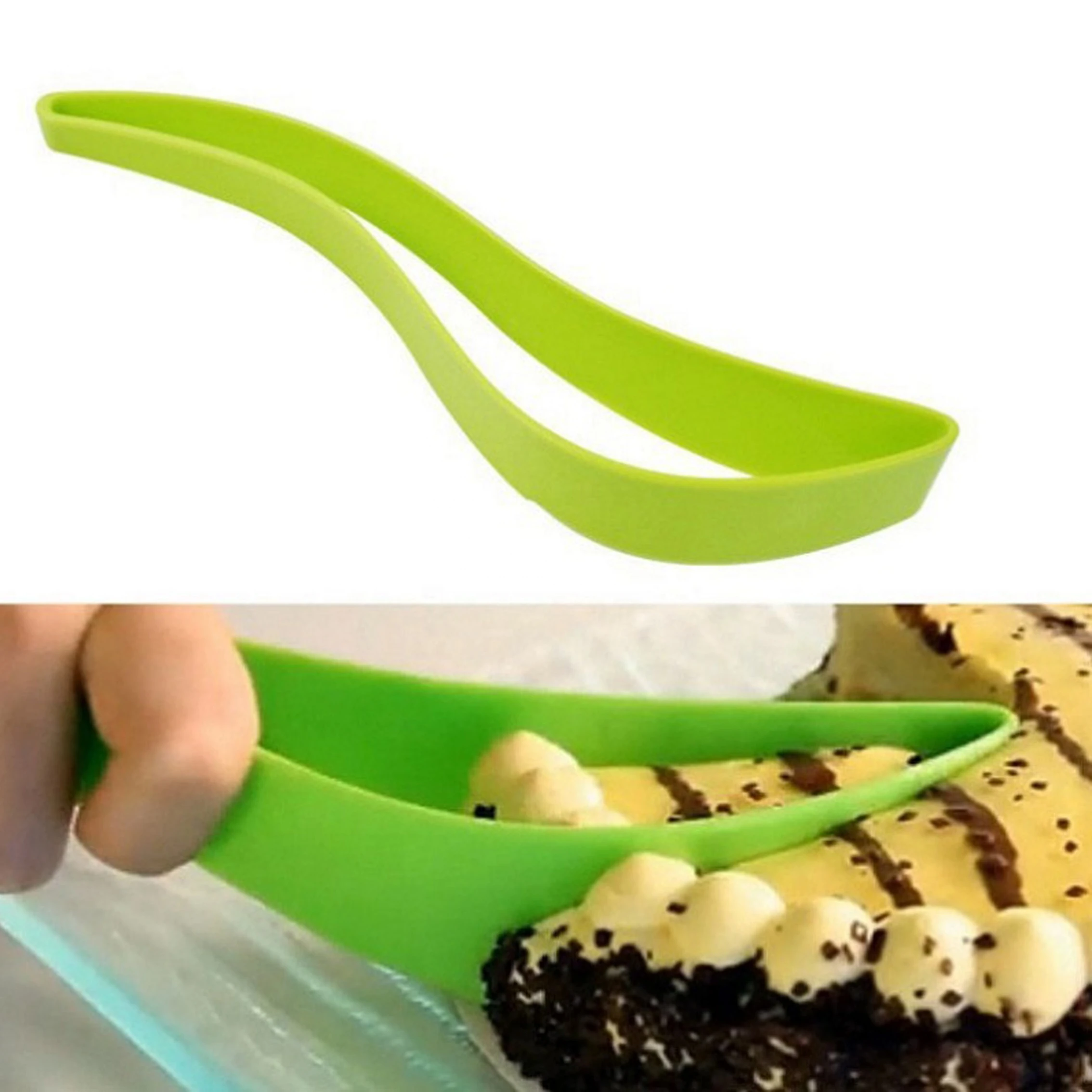 Hot Selling Cake Pie Slicer Silicone Small Cake Slice Kitchen Plastic Gadget Pancake Cutter Cooking Baking Tools Pie Cutters