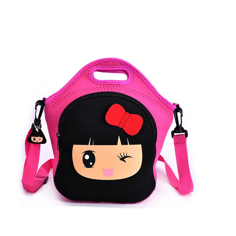 Hot selling Kids Ccartoon Neoprene Waterproof Cooler Bag Insulated School Lunch Bag Backpack For Picnic