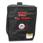 Hot-selling outdoor grill box dust cover in Europe and America black polyester fiber smoking hood