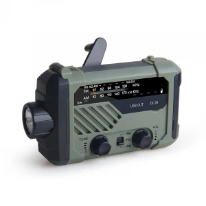 Hot-selling portable hand-cranked charger radio emergency radio in 2020 for outdoor camping and hunting emergency