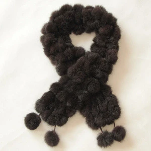Hot selling rabbit fur scarf with cheap price