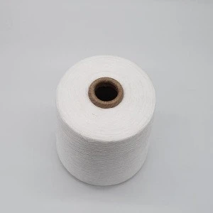 Hot selling  rawwhite virgin 100% polyester spun yarn 30/1 factory price