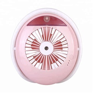 Hot selling rechargeable mini portable bladeless cooling mist water fan