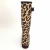 Import Hot Selling Women Customized Anti-Slip Snake Printing Fashion Tall Slim Rubber Boots OEM from China