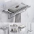 Import Hotel Bath Decoration Sanitary Fittings Toilet Bathroom Accessories Accessories Sets With Gun Gray Finished from China