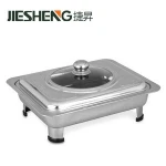 Hotel Display Stand Stainless Steel Warming Tray Warmer Food Tray and Buffet Server