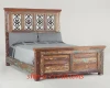 Hotel furniture solid reclaimed wooden bed