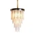 Import Hotel Home Decoration Chandelier Lighting Lamp Crystal U-shaped glass rod Prism Pendant Light from China