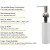 Hotel Kitchen Sinks Stainless Steel Liquid Soap Dispenser Hand Sanitizer Manual Foam Soap Dispenser