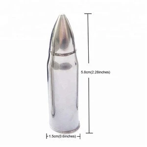 Hotselling Bullet Stainless Steel Ice Cube with Customized Packaging/bar accessories wholesale cheap whiskey stones