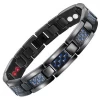 Hottime Black Carbon Fiber Titanium Classical Magnetic Bracelet Accessories China Wholesale