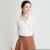 In Stock 2020 fashion summer woman tops 100%silk long sleeve white plus size office skirts and blouses for women