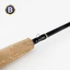 in stock 5/6wt 2.7m IM8 Graphite Solid Carbon Fiber Cork Handle Medium Action Fly Rod Blank
