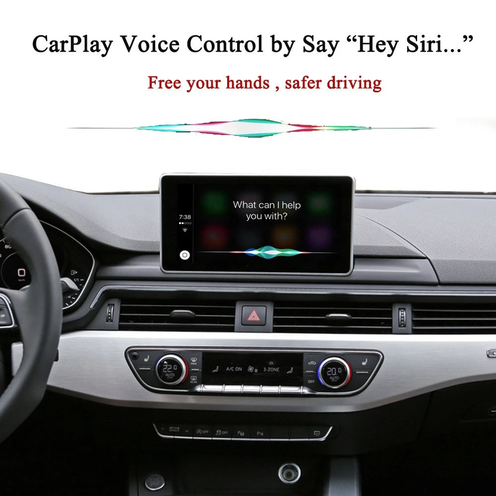 Included Reverse Camera Vehicle Interface CarPlay For AUDI Car Play A3 A4 B8 B9 A5 A6 C6 A7 Q5 Q7 Q3 With 3GMMI/MIB OEM Retrofit