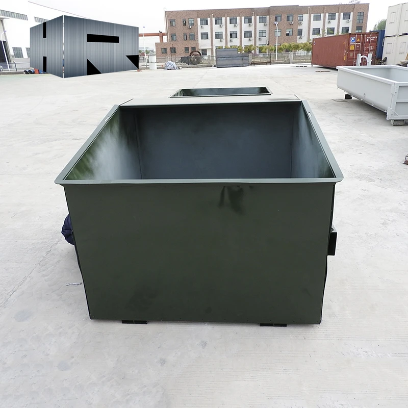 Industrial metal steel outdoor dumpster front load bins / rear load bins