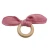 Import Ins baby teether beech wood teething ring dental practice toy hand rattle from China