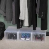 IRIS Large Drop Front Plastic Shoe Box in stock/shoe storage