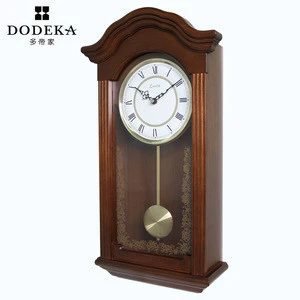 Japan style custom printed rhythm wooden framed pendulum Lmade wall clock manufacturer