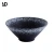 Import Japanese Porcelain Bowl Under Glazed Round Bowl Enamel Pottery Black 7 Inch 700 ml Mixing Set Porcelain Bowl from China