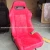 JDM Black/Red Mirco-velvet Fabric SPO Reclining Motorsport Car Seat