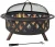 Import JIANYI Small Fire Pit 22 in Outdoor Wood Burning Firepit BBQ Grill Steel Fire Bowl fire pit table camping grill patio heater from China